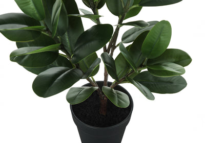 28" Tall Artificial Garcinia Tree - Real Touch Indoor Fake Plant, Floor Greenery with Decorative Black Pot