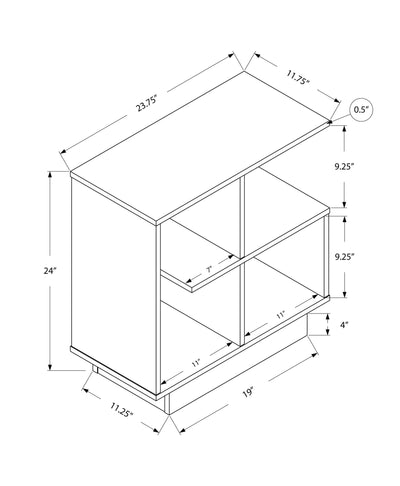 Accent Table - 24"H / Dark Taupe - I 2095