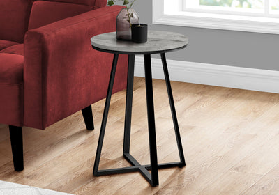 Accent Table - 22"H / Grey / Black Metal - I 2176