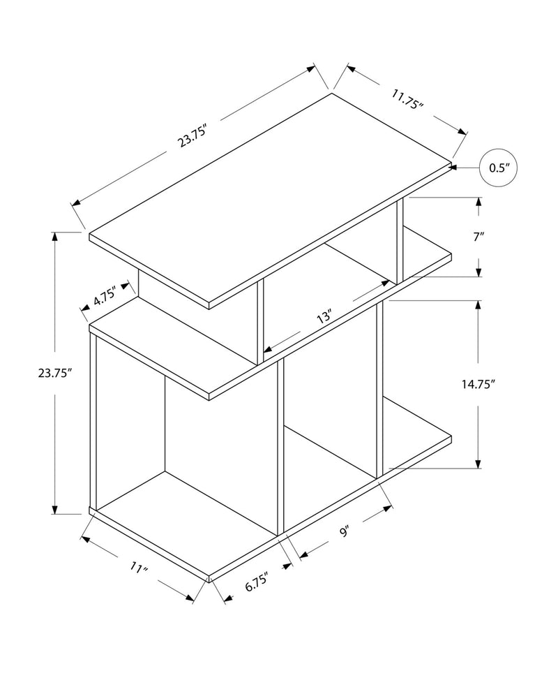 Accent Table - 24"H / White - I 2475