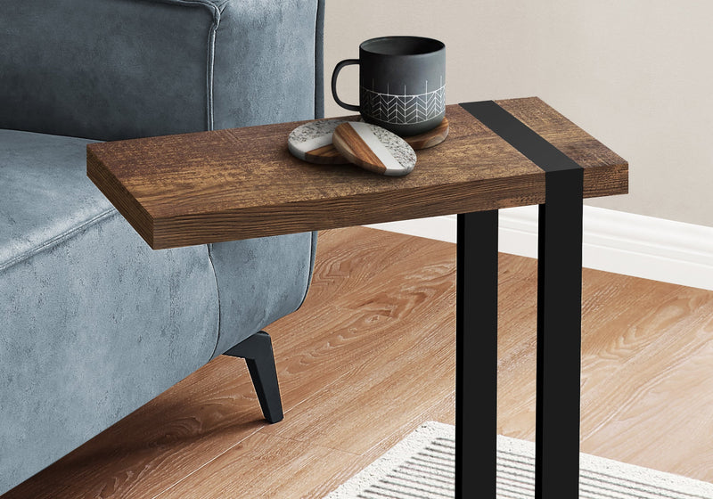 Accent Table - Brown Reclaimed Wood-Look / Black Metal - I 2853