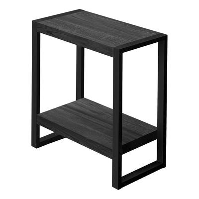 Accent Table - Black Reclaimed Wood-Look / Black Metal - I 2862