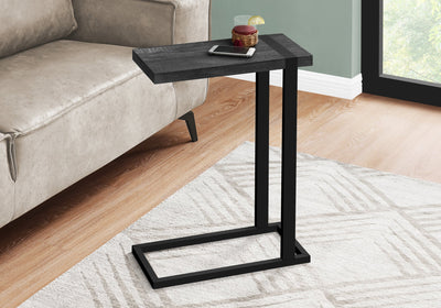 Accent Table - Black Reclaimed Wood-Look / Black Metal - I 2863