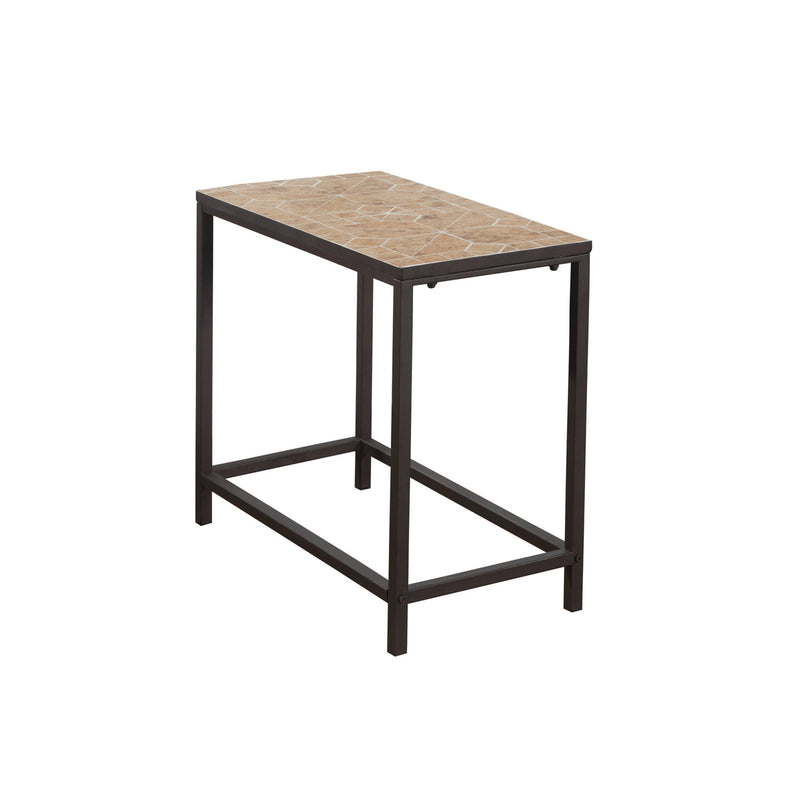 Accent Table - Terracotta Tile Top / Hammered Brown - I 3163