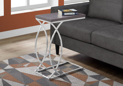 Accent Table - Grey With Chrome Metal - I 3187