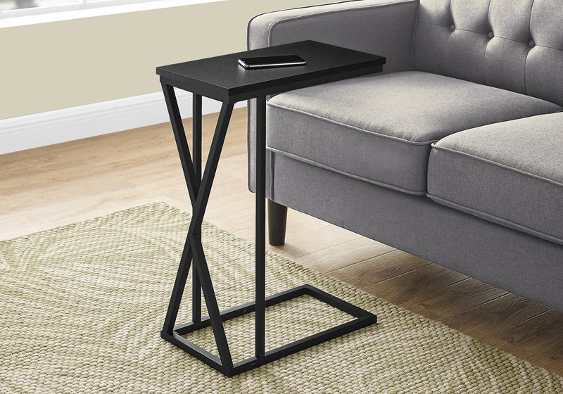 Accent Table - 25"H / Black / Black Metal - I 3247