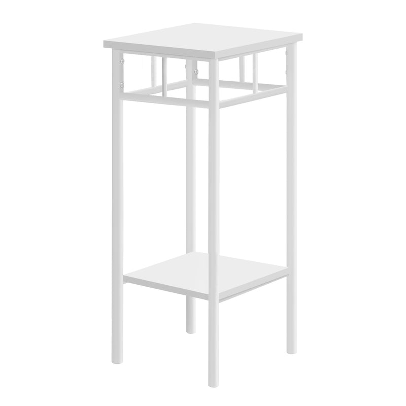 Accent Table - 28"H / White / White Metal - I 3279