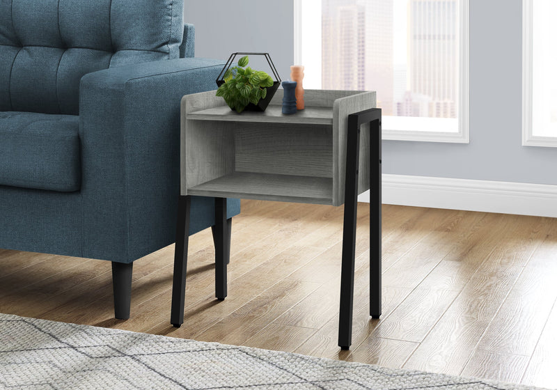 Accent Table - 23"H / Grey / Black Metal - I 3591