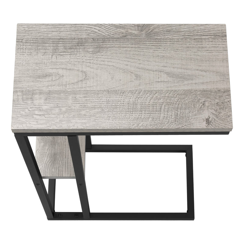 Accent Table - 25"H / Grey / Black Metal - I 3671