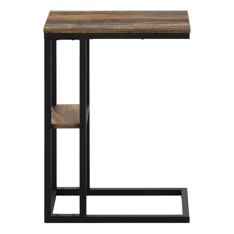 Accent Table - 25"H / Brown Reclaimed-Look / Black Metal - I 3673