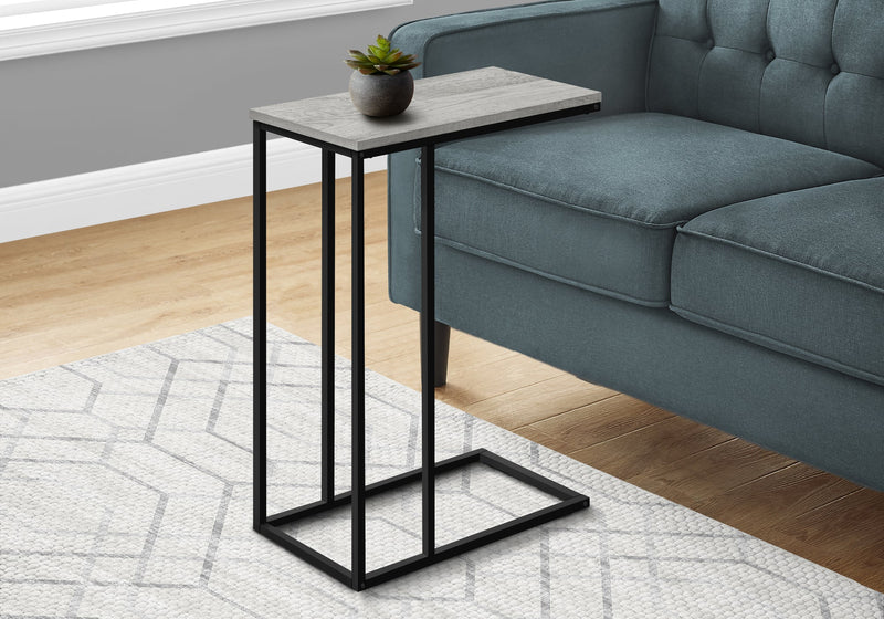 Accent Table - 25"H / Grey / Black Metal - I 3762