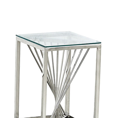 Prisma Glass Top Accent Table Small - MA-6872-02A