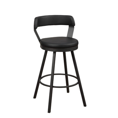 Appert Collection Swivel Pub Height Chair, Black - MA-5566-29BK