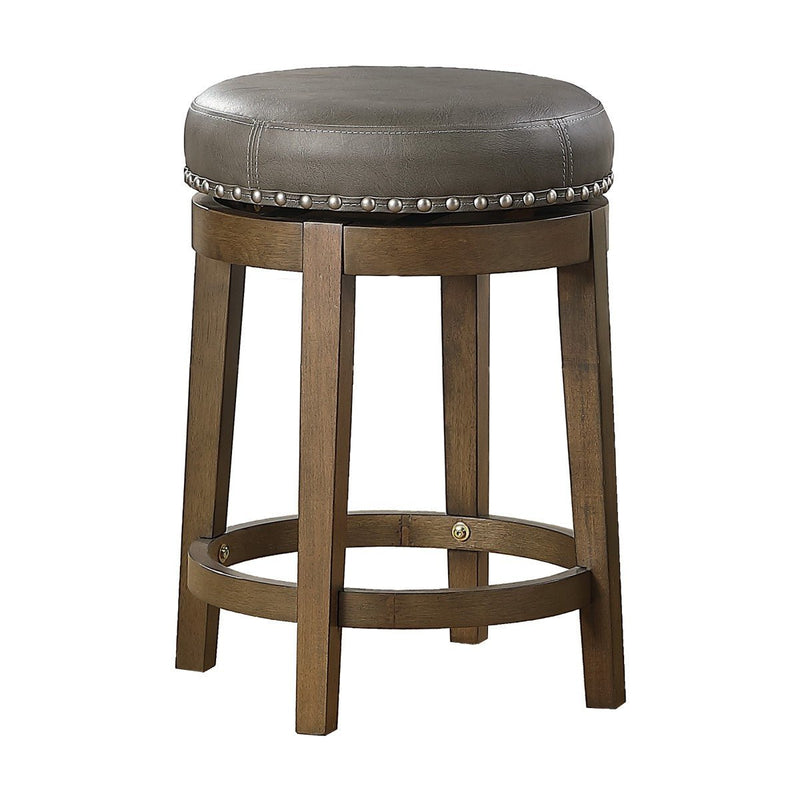 Westby Medium Round Swivel Counter Height Stool, Gray - MA-5681GRY-24