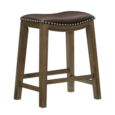 Brown counter height stool