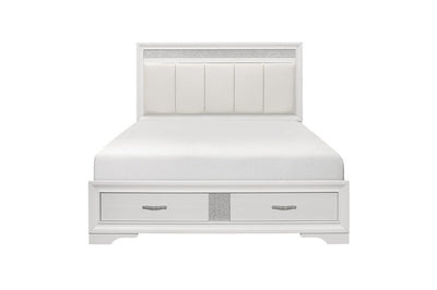 White Luster Bedroom Collection - MA-1505W-5pcsQ