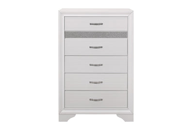 White Luster Bedroom Collection - MA-1505W-5pcsQ