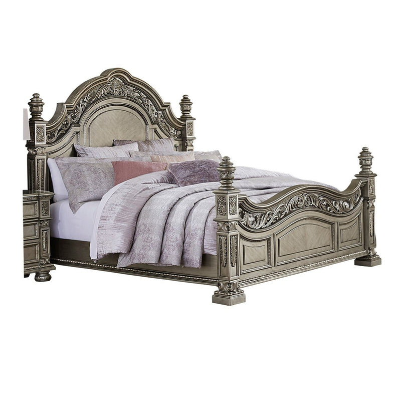 Catalonia Platinum Gold Bedroom Collection - MA-1824PG-7PcsK