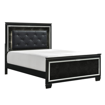 Allura Black Bedroom Collection - MA-1916BK-7PcsQ