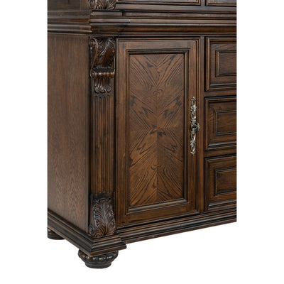 Bergen Collection Dark Oak Buffet & Hutch - MA-5829-50*