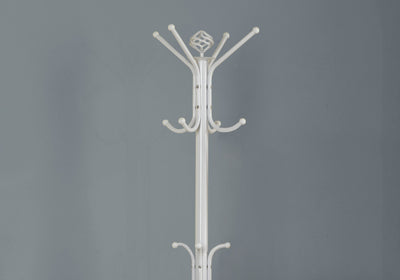 Coat Rack - 70"H / White Metal - I 2006