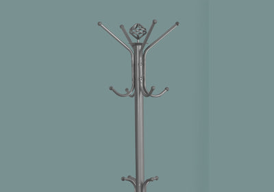 Coat Rack - 70"H / Silver Metal - I 2007