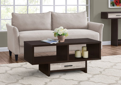 Coffee Table - Cappuccino / Taupe Reclaimed Wood-Look - I 2811