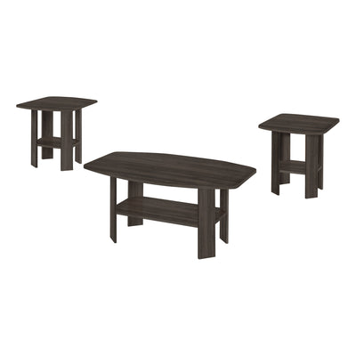 Coffee Table Set - 3Pcs Set / Brown Oak - I 7873P