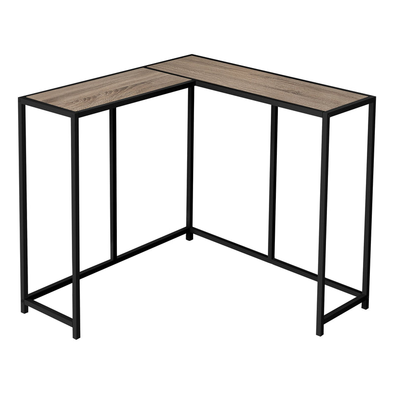 Accent Table - 36"L / Dark Taupe / Black Corner Console - I 2155