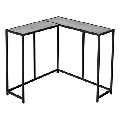 Accent Table - 36"L / Grey / Black Corner Console - I 2156