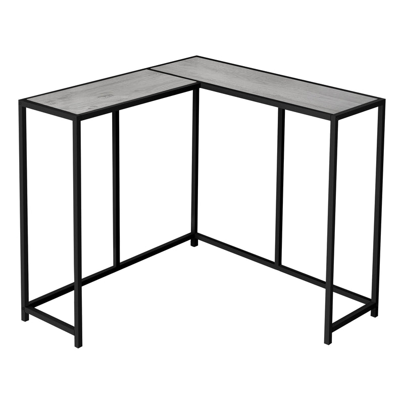 Accent Table - 36"L / Grey / Black Corner Console - I 2156