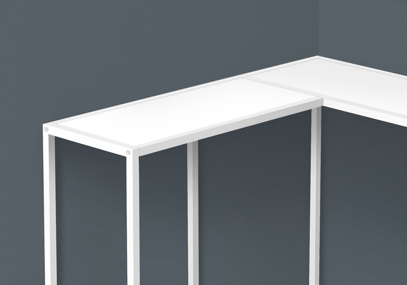 Accent Table - 36"L / White / White Corner Console - I 2160