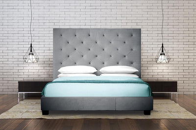 Stylish and Sophisticated Deep Button Tufted Canadian Made Bed with Drawers Option - R-164-D-HB