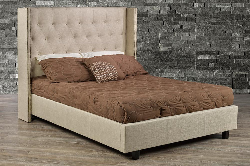 The Perfect Bed With A Modern Wing-back Headboard Design - R-166-D-HB