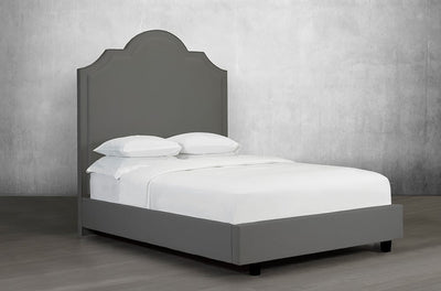 Impressive Headboard and bed with Beveled-cut top - R-184-D-HB