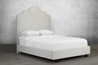 Impressive Headboard and bed with Beveled-cut top - R-184-D-HB