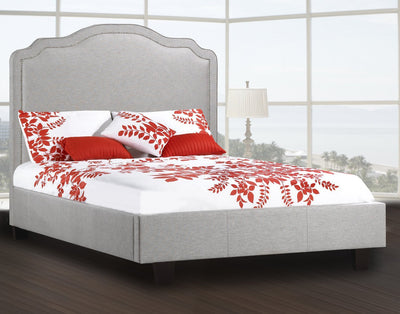 Smart and Simple bed with Hand-applied Nailhead trim - R-193-D-HB