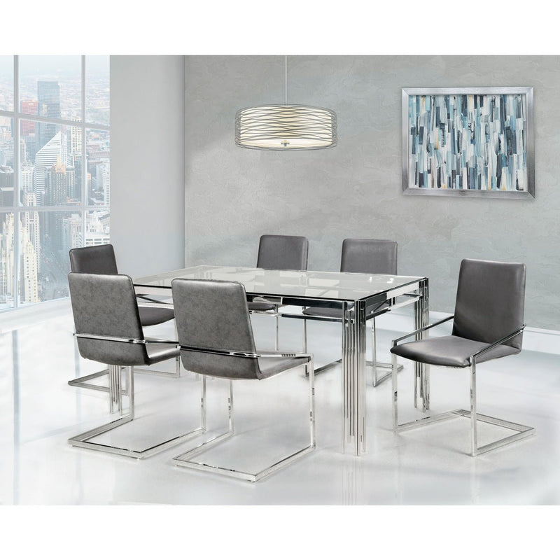 Porfirio Dining Table with Glass Top - MA-3645-59