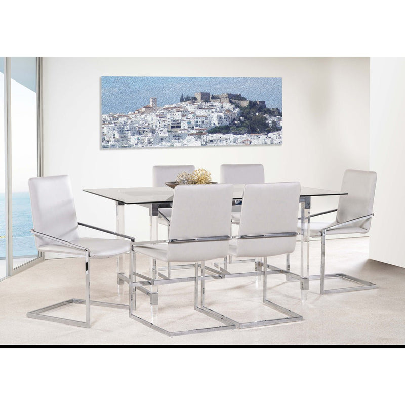 Dining Table with Acrylic Legs - MA-3656-64