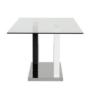 Dual-Tone Tempered Glass Dining Table - MA-6848-67DT