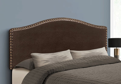 Bed - Queen Size / Brown Leather-Look Headboard Only - I 6010Q