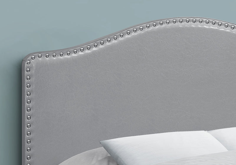 Bed - Full Size / Grey Leather-Look Headboard Only - I 6011F