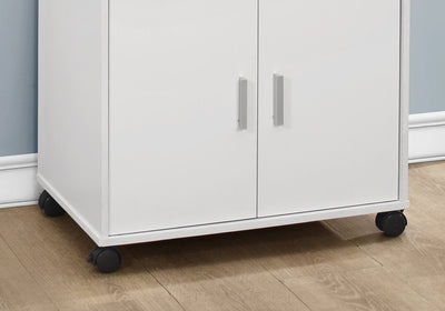 Kitchen Cart - 33"H / White On Castors - I 3139