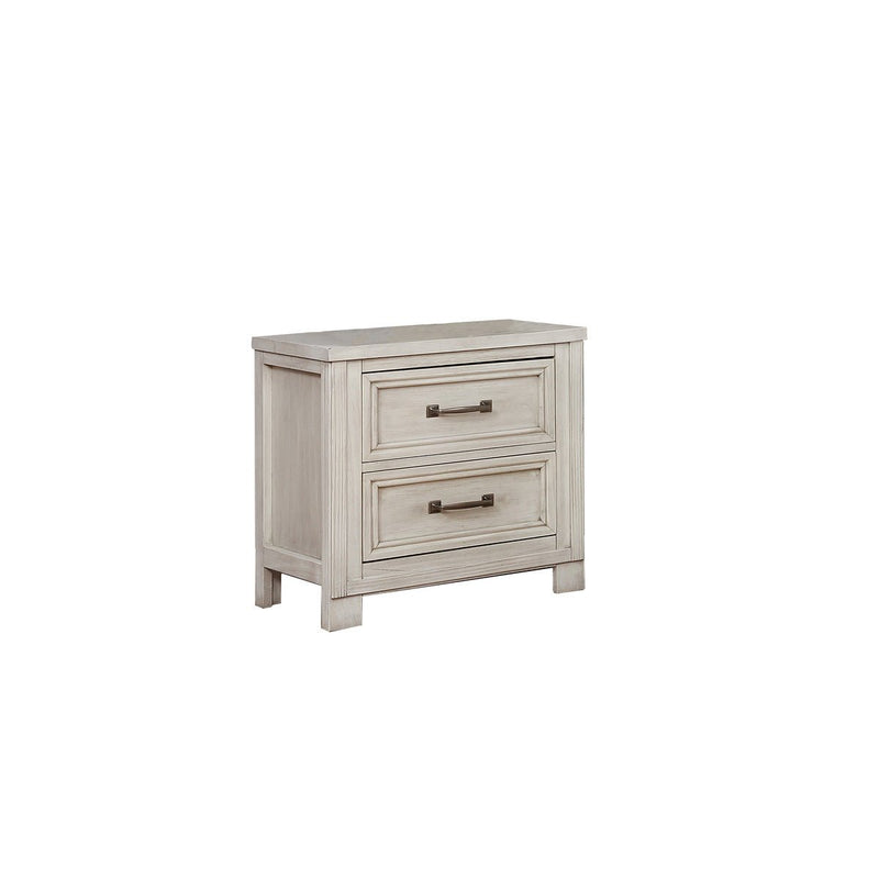 Darcy White Nightstand with USB Port - MA-1700W-4