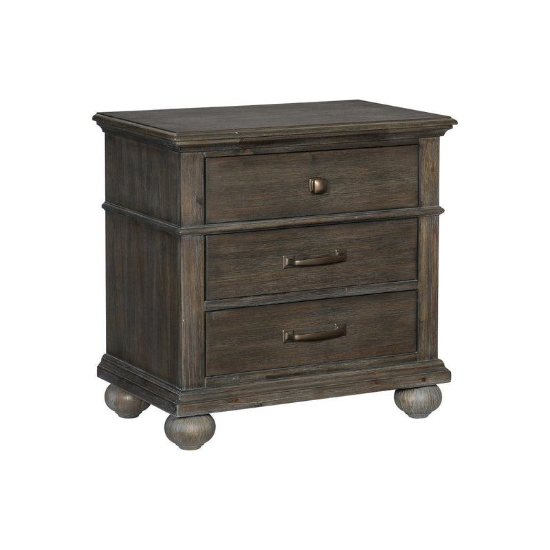 Rustic brown nightstand