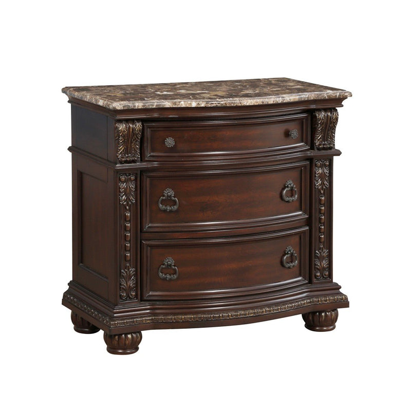 Cavalier Night Stand with Marble Top - MA-1757-4