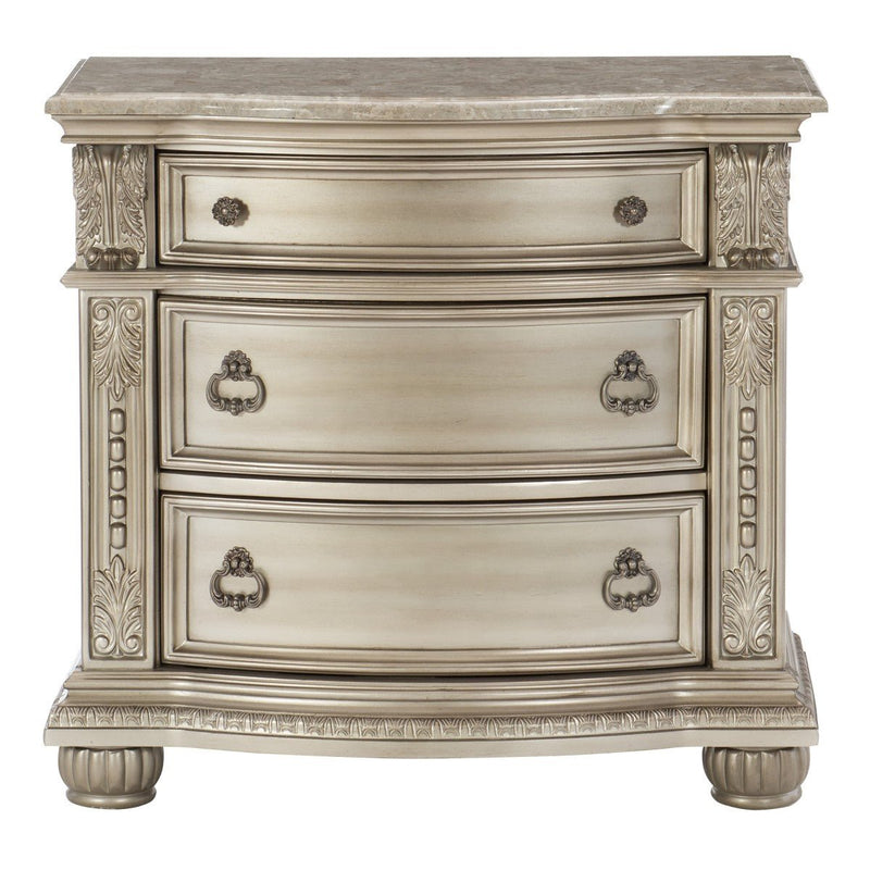 Cavalier Silver Night Stand - MA-1757SV-4