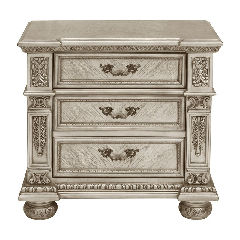 Catalonia Platinum Gold Night Stand - MA-1824PG-4