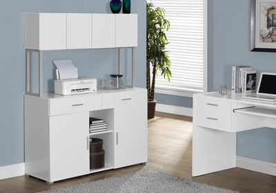 Office Cabinet - 48"L / White Storage Credenza - I 7066