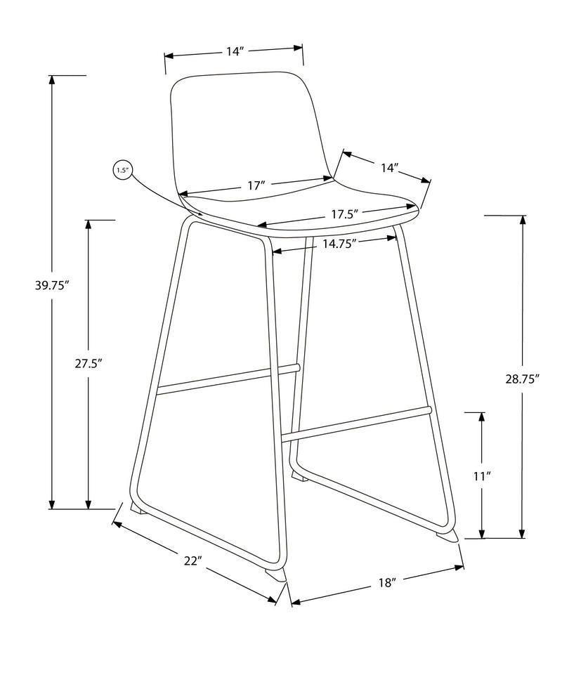 Office Chair - White Leather-Look / Stand-Up Desk